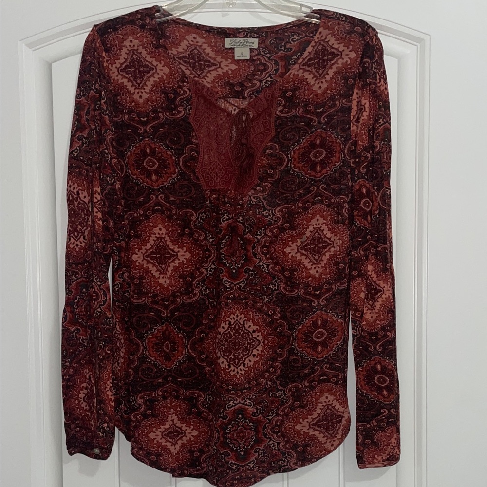 Lucky Brand Patterned Blouse